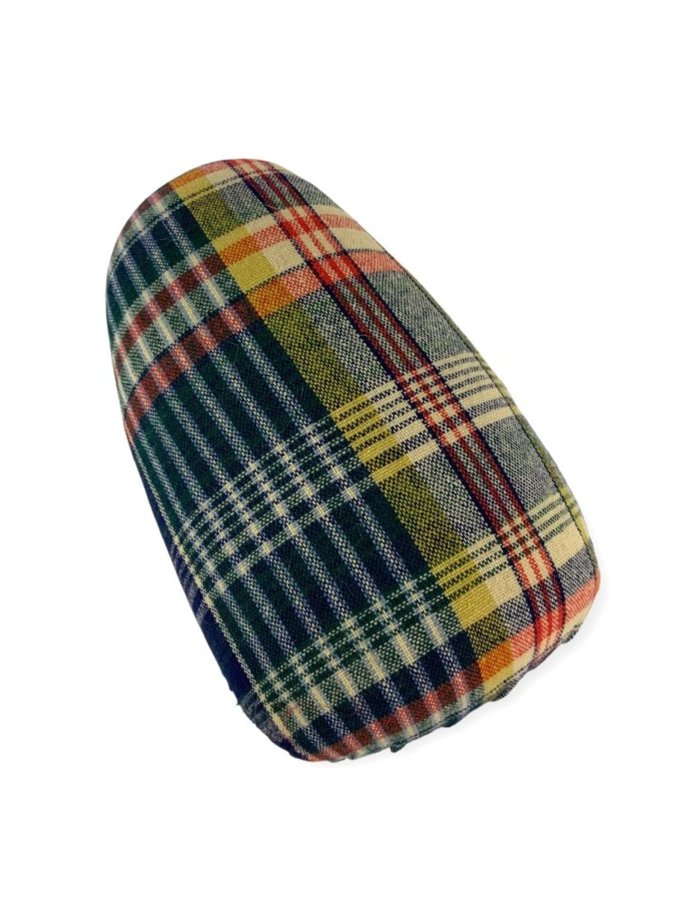 Vintage Dritz Tailor Dressmaker Ham For Sewing Pressing Blue Gold Plaid Wool